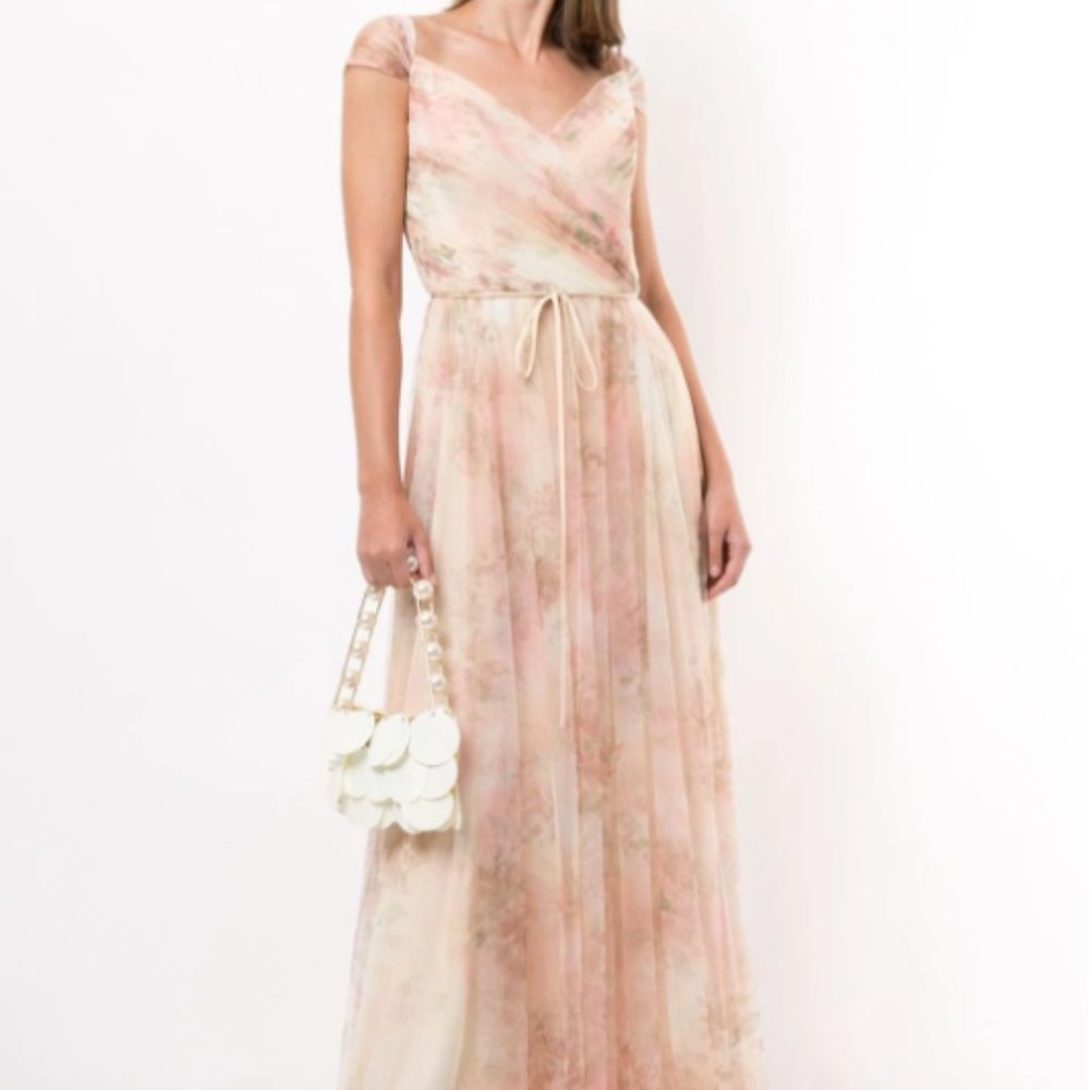 Marchesa Notte Florence Printed Gown (Bridesmaids)
